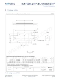 BLF7G20LS-250P Datasheet Pagina 9