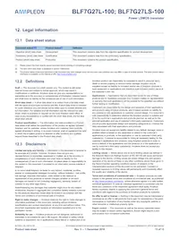 BLF7G27L-100 Datasheet Page 13