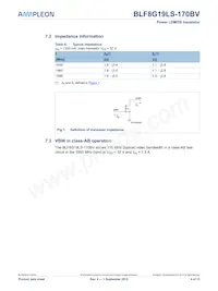 BLF8G19LS-170BVU Datasheet Page 4