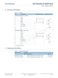 BLF8G20LS-400PGVJ Datasheet Page 2