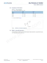 BLF8G22LS-160BV:11 Datasheet Page 4