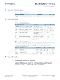 BLF8G24LS-100VJ Datasheet Page 3