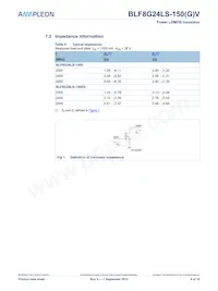 BLF8G24LS-150VJ Datasheet Page 4