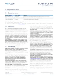 BLF8G27LS-140 Datasheet Page 12