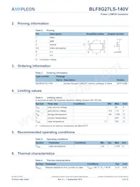 BLF8G27LS-140V Datasheet Page 2