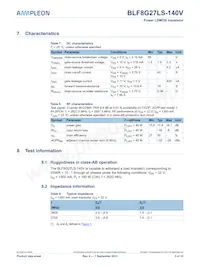 BLF8G27LS-140V Datasheet Page 3