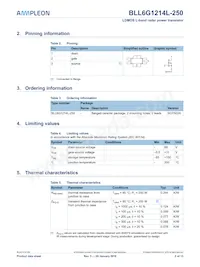 BLL6G1214L-250 Datasheet Page 2