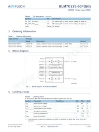 BLM7G22S-60PBGY Datasheet Page 3