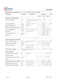 BSO204PNTMA1 Datasheet Page 3