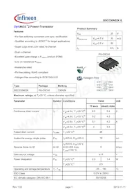 BSO330N02KGFUMA1 Datasheet Cover