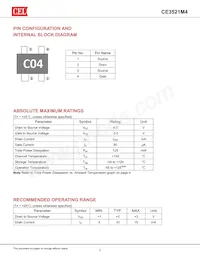 CE3521M4 Datasheet Page 2