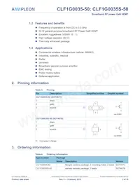 CLF1G0035S-50 Datasheet Pagina 2