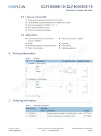 CLF1G0060S-10U Datasheet Pagina 2