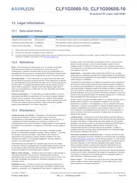 CLF1G0060S-10U Datasheet Pagina 16