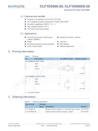 CLF1G0060S-30U Datasheet Pagina 2