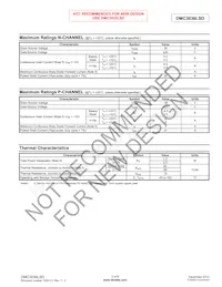 DMC3036LSD-13 Datasheet Page 2