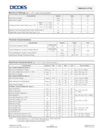 DMN2041UFDB-7 Datasheet Page 2