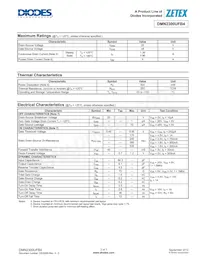 DMN2300UFB4-7B Datasheet Page 2