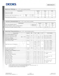 DMN2990UFZ-7B Datasheet Page 2