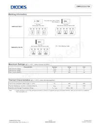 DMN32D2LFB4-7 Datasheet Pagina 2