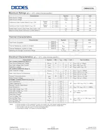 DMN65D8L-7 Datasheet Page 2