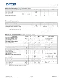 DMP2022LSS-13 Datasheet Page 2