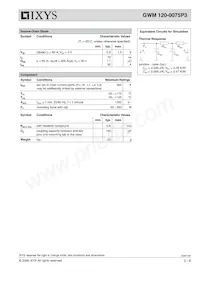 GWM120-0075P3-SMD Datasheet Page 2