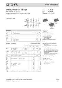GWM220-004P3-SMD SAM Datasheet Cover