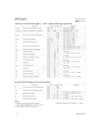 IRF5851TR Datenblatt Seite 2