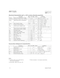 IRF7325TR Datasheet Page 2