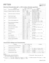 IRF7509TR Datasheet Page 2