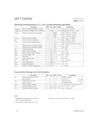 IRF7756TRPBF數據表 頁面 2