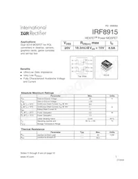 IRF8915 Datasheet Cover