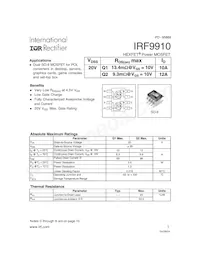 IRF9910 Datasheet Copertura