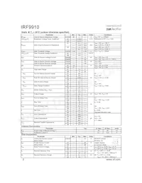 IRF9910 Datasheet Page 2
