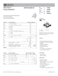 IXFN180N10 Datenblatt Cover