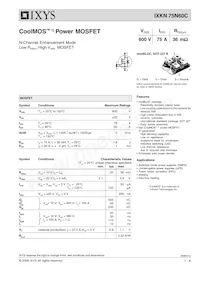 IXKN75N60C Datasheet Cover