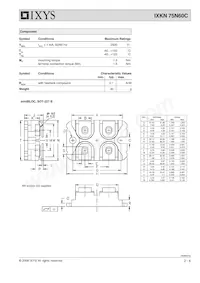 IXKN75N60C Datasheet Page 2