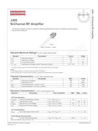 J305 Datasheet Cover