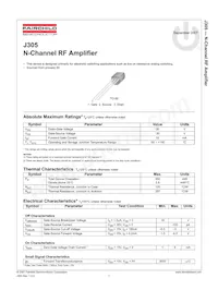 J305數據表 封面