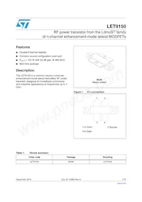 LET9150 Datasheet Cover