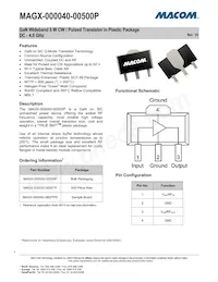 MAGX-000040-00500P Datasheet Cover