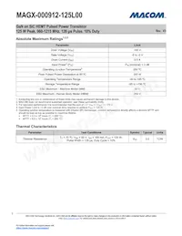 MAGX-000912-125L00 Datasheet Page 3