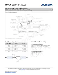 MAGX-000912-125L00 Datasheet Page 4