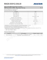 MAGX-000912-250L00 Datasheet Page 3