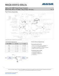 MAGX-000912-500L0S Datasheet Page 4