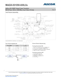 MAGX-001090-600L0S Datasheet Page 4