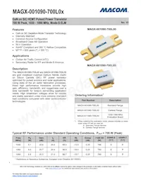 MAGX-001090-700L0S Datasheet Cover