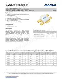 MAGX-001214-125L00 Datasheet Copertura