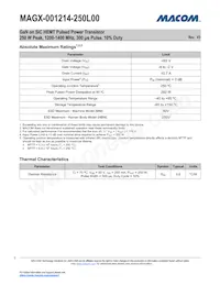 MAGX-001214-250L00 Datasheet Pagina 3
